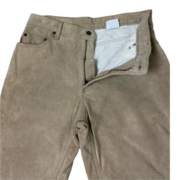 Skotts Suede Leather Pants Women’s size 8/30 Tan‎ Made In Canada - Picture 3 of 7